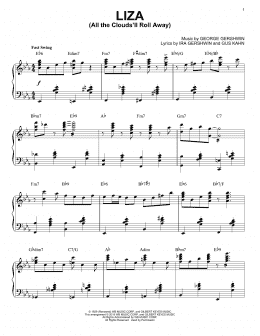 page one of Liza (All The Clouds'll Roll Away) [Stride version] (arr. Brent Edstrom) (Piano Solo)