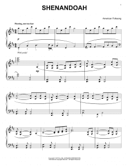 page one of Shenandoah (Piano Solo)