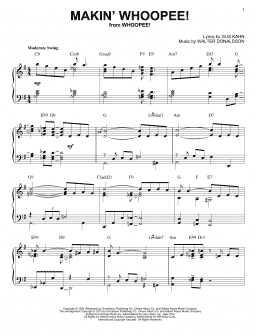 page one of Makin' Whoopee! [Stride version] (arr. Brent Edstrom) (Piano Solo)
