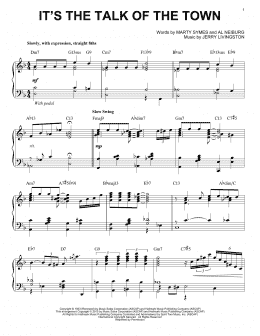 page one of It's The Talk Of The Town [Stride version] (arr. Brent Edstrom) (Piano Solo)