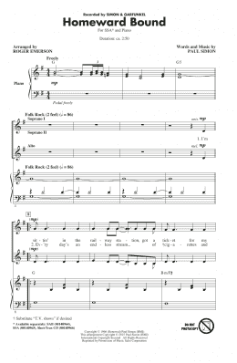 page one of Homeward Bound (SSA Choir)