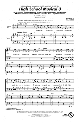 page one of High School Musical 3 (Choral Medley) (SAB Choir)