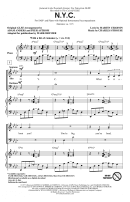 page one of N.Y.C. (SAB Choir)