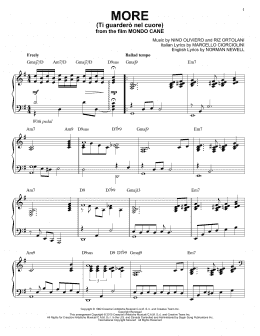 page one of More (Ti Guarderò Nel Cuore) [Jazz version] (arr. Brent Edstrom) (Piano Solo)