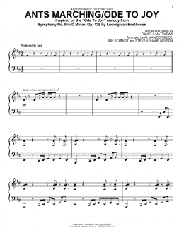 page one of Ants Marching/Ode To Joy (Piano Solo)