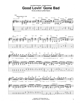 page one of Good Lovin' Gone Bad (Guitar Tab)