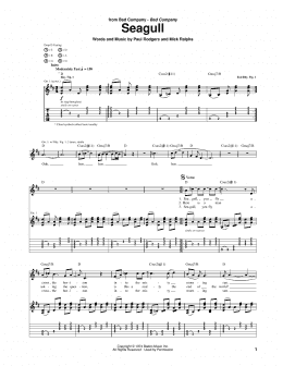page one of Seagull (Guitar Tab)