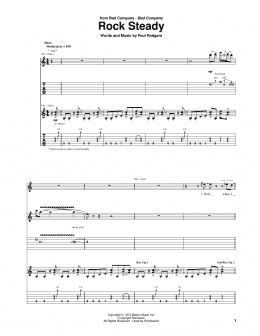 page one of Rock Steady (Guitar Tab)