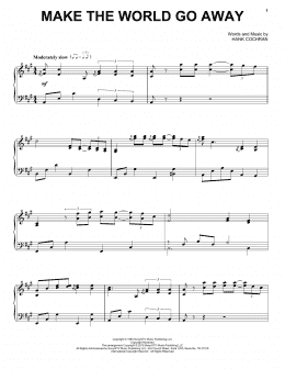 page one of Make The World Go Away (Piano Solo)