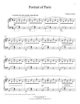 page one of Portrait Of Paris (Educational Piano)