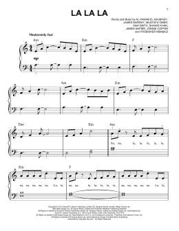 page one of La La La (Easy Piano)