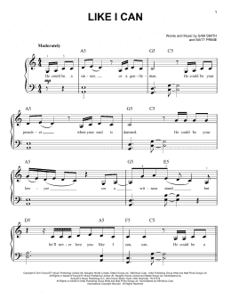 page one of Like I Can (Easy Piano)