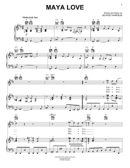 page one of Maya Love (Piano, Vocal & Guitar Chords (Right-Hand Melody))