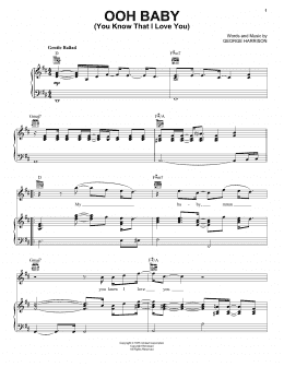 page one of Ooh Baby (You Know That I Love You) (Piano, Vocal & Guitar Chords (Right-Hand Melody))