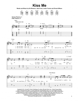 page one of Kiss Me (Easy Guitar Tab)