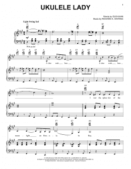 page one of Ukulele Lady (Piano & Vocal)