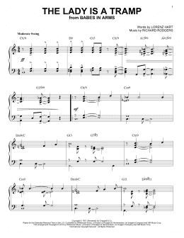 page one of The Lady Is A Tramp [Jazz version] (arr. Brent Edstrom) (Piano Solo)