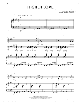 page one of Higher Love (from Honeymoon in Vegas) (Piano & Vocal)