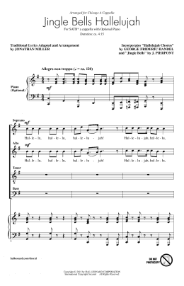 page one of Jingle Bell Hallelujah (SATB Choir)