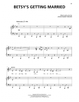 page one of Betsy's Getting Married (Solo Version) (from Honeymoon in Vegas) (Piano & Vocal)