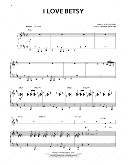page one of I Love Betsy (from Honeymoon in Vegas) (Piano & Vocal)
