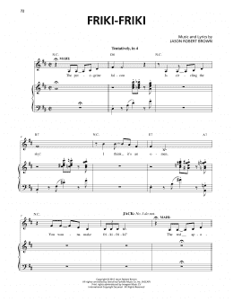 page one of Friki-Friki (from Honeymoon in Vegas) (Piano & Vocal)