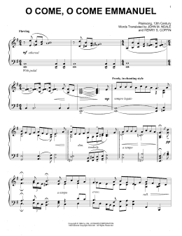 page one of O Come, O Come Immanuel (Piano Solo)