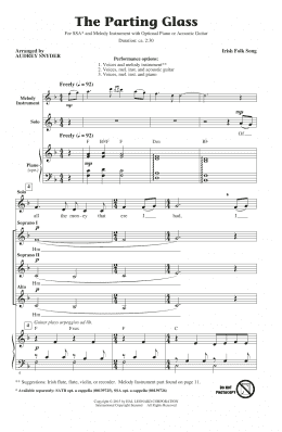 page one of The Parting Glass (SSA Choir)