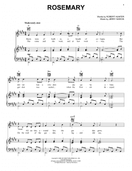 page one of Rosemary (Piano, Vocal & Guitar Chords (Right-Hand Melody))