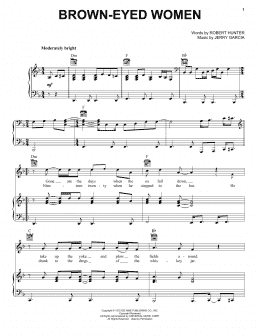 page one of Brown-Eyed Women (Piano, Vocal & Guitar Chords (Right-Hand Melody))