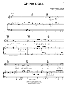 page one of China Doll (Piano, Vocal & Guitar Chords (Right-Hand Melody))