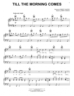 page one of Till The Morning Comes (Piano, Vocal & Guitar Chords (Right-Hand Melody))