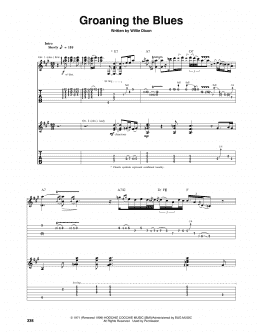 page one of Groaning The Blues (Guitar Tab)