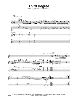 page one of Third Degree (Guitar Tab)