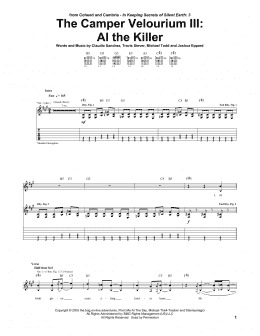 page one of The Camper Velourium III: Al The Killer (Guitar Tab)