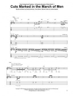 page one of Cuts Marked In The March Of Men (Guitar Tab)
