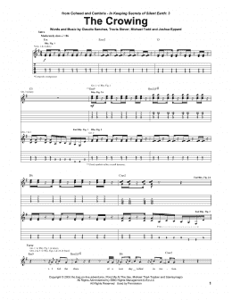 page one of The Crowing (Guitar Tab)