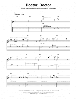 page one of Doctor, Doctor (Guitar Tab (Single Guitar))