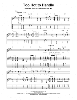 page one of Too Hot To Handle (Guitar Tab (Single Guitar))