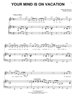 page one of Your Mind Is On Vacation (Piano & Vocal)