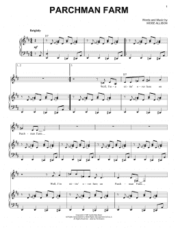 page one of Parchman Farm (Piano & Vocal)