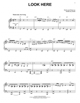 page one of Look Here (Piano & Vocal)