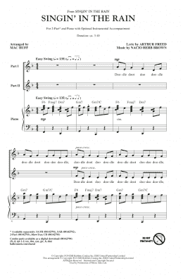 page one of Singin' In The Rain (arr. Mac Huff) (2-Part Choir)