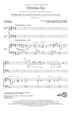 page one of Christmas Day (SATB Choir)