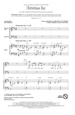 page one of Christmas Day (SAB Choir)