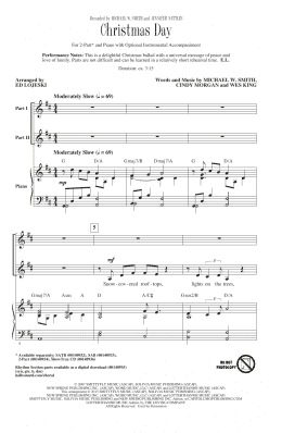 page one of Christmas Day (2-Part Choir)