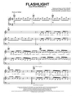 page one of Flashlight (Piano, Vocal & Guitar Chords (Right-Hand Melody))