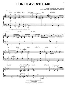 page one of For Heaven's Sake (arr. Brent Edstrom) (Piano Solo)
