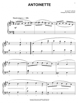 page one of Antoinette (Easy Piano)