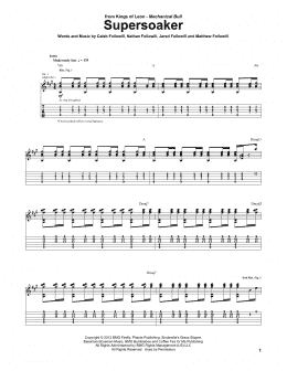 page one of Supersoaker (Guitar Tab)
